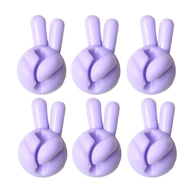 Ujj alakú kábelrögzítő tartó Aranyos töltőkábel kezelő otthoni irodai autós íróasztal Rendezett öntapadó kábeltekercselő rendszer