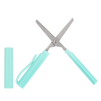 1 бр. Ножици с форма на креативна писалка Kawaii Многофункционални сгъваеми ножици Направи си сам Преносим инструмент за рязане на хартия Училищни офис консумативи