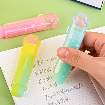 1 бр. Kawaii Jelly Eraser Pencil Cute Push-pull Pen Shape Гумени корейски канцеларски материали Сладки ученически пособия Молив Eraser за деца
