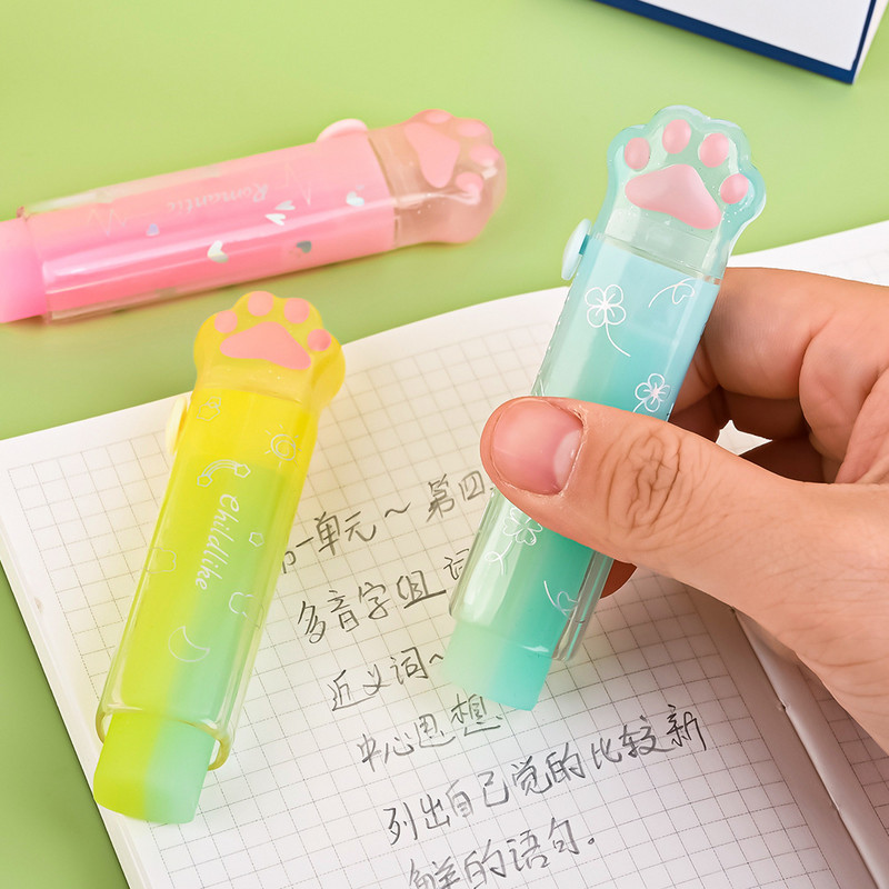 1db Kawaii Jelly Eraser Ceruza Aranyos Nyomós Toll Forma Gumi Koreai Irodaszerek Aranyos Iskolai Kellékek Ceruza Radír Gyerekeknek