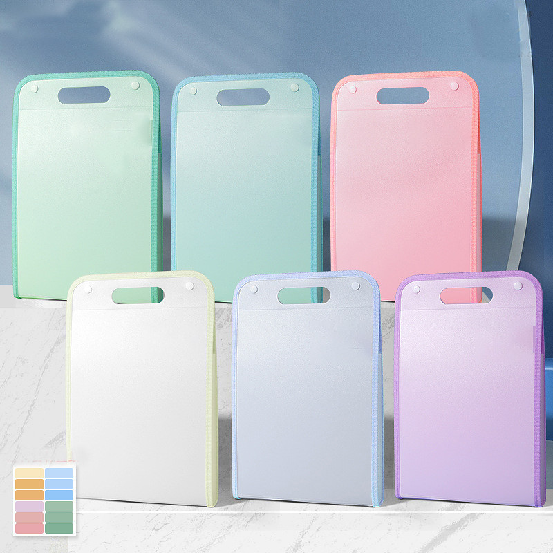 Függőleges kézi szervtáska A4-es papír irattartó nagy kapacitású többrétegű kibontható mappa Tanulói adatválogató tárolótáska