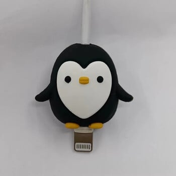 Cute Silicone Cartoon Cable Protector Charger Protector USB Cable Organizer Θήκη κουρτίνας ακουστικών Clip Girl Αξεσουάρ γραφείου