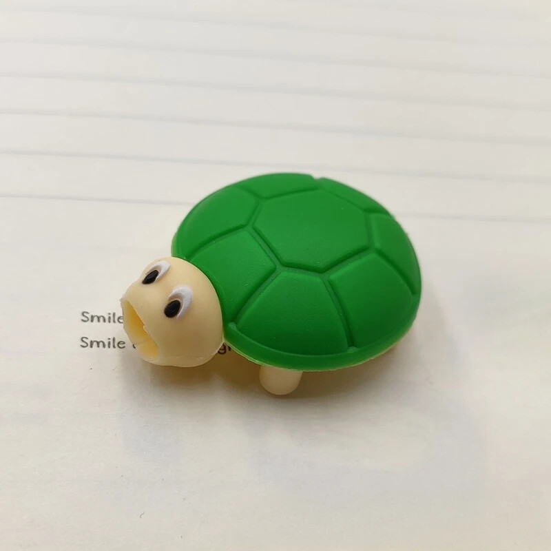 Aranyos szilikon rajzfilm kábelvédő töltő védő védő USB kábel rendező fülhallgató felhúzó tartó csíptető lány asztali kiegészítők