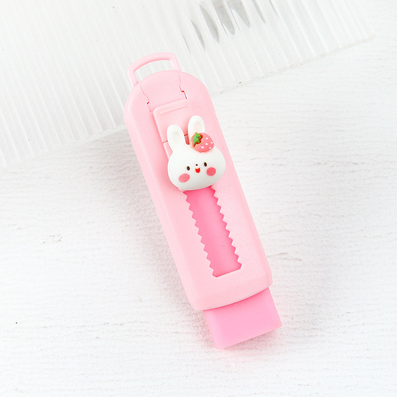 CHEN LIN Creative Push-pull Cartoon Eraser Macaron Colored Eraser Telescopic Kawaii Детски молив Eraser Студентски канцеларски материали