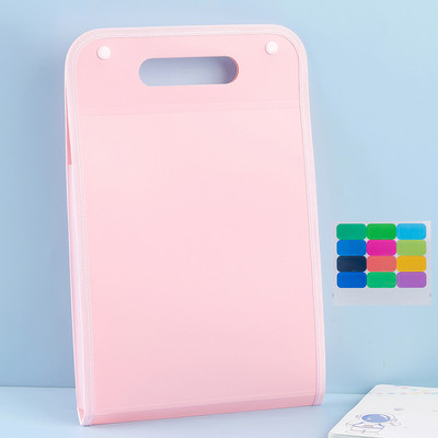 Κάθετη φορητή τσάντα οργάνων Α4 Φάκελος χάρτινου αρχείου μεγάλης χωρητικότητας Επεκτεινόμενος φάκελος πολλαπλών στρωμάτων Τσάντα αποθήκευσης ταξινόμησης δεδομένων μαθητή