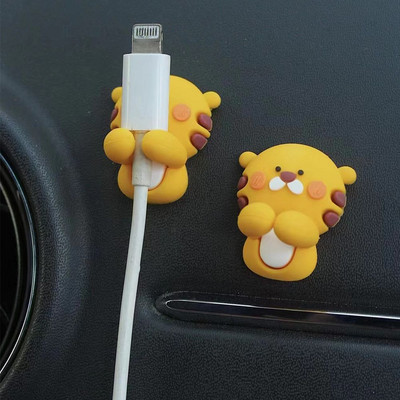 Samoljepljivi držač podatkovnog kabela, kopča, izdržljivi silikonski višenamjenski organizator kabela za punjenje, dodaci za ukrašavanje automobila