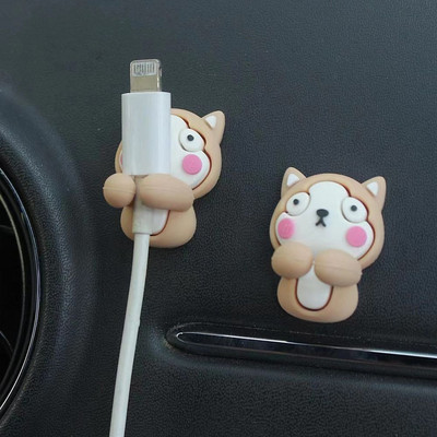 Samoljepljivi držač podatkovnog kabela, kopča, izdržljivi silikonski višenamjenski organizator kabela za punjenje, dodaci za ukrašavanje automobila