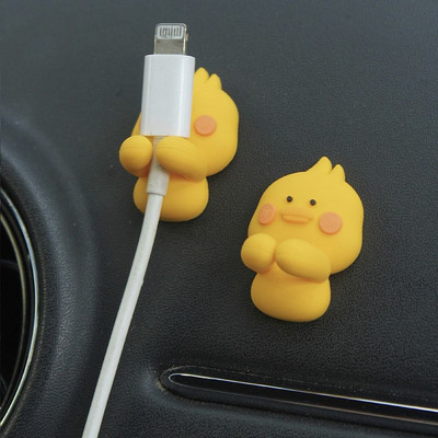 Samoljepljivi držač podatkovnog kabela, kopča, izdržljivi silikonski višenamjenski organizator kabela za punjenje, dodaci za ukrašavanje automobila