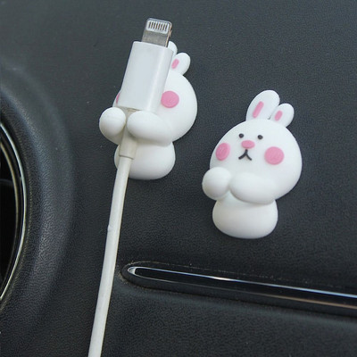 Samoljepljivi držač podatkovnog kabela, kopča, izdržljivi silikonski višenamjenski organizator kabela za punjenje, dodaci za ukrašavanje automobila