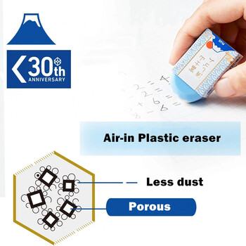 Plus Air-in Plastic Eraser Mount Fuji Eraser for Pencils Νέα Ιαπωνική Γραφική Γραφική Σχολή Μαθητικές προμήθειες