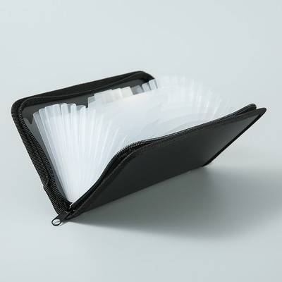 B6 Mini kibontható iratmappa Cipzáras Orgona mappa 13 elválasztó nyugtával Tárolás Többrétegű mappa