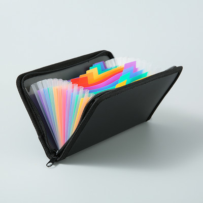 B6 Mini kibontható iratmappa Cipzáras Orgona mappa 13 elválasztó nyugtával Tárolás Többrétegű mappa