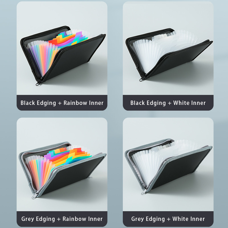 B6 Mini kibontható iratmappa Cipzáras Orgona mappa 13 elválasztó nyugtával Tárolás Többrétegű mappa