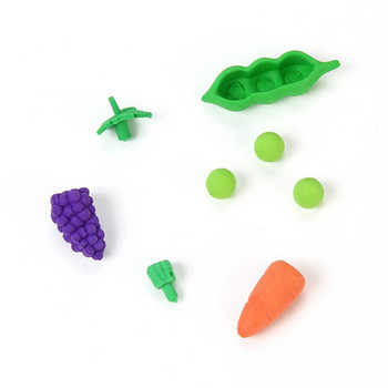 10/Pcs Creative Vegetables Fruit Eraser Αποσπώμενη γόμα Student Prize Χαρτικά Χονδρική