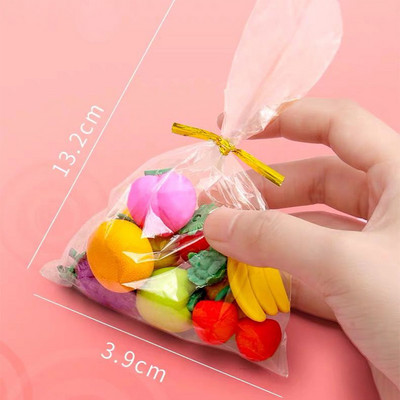 10/db Kreatív Zöldség Gyümölcs Radír Levehető Radír Diákdíj Irodaszer nagykereskedés