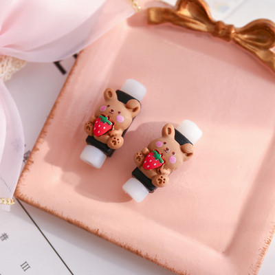 2Pcs Kawaii Data Cable Zaštitna navlaka Slatki crtani kabel za punjenje mobilnog telefona Zaštita od loma za iphone 14 13 12