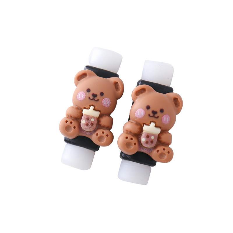 2Pcs Kawaii Data Cable Zaštitna navlaka Slatki crtani kabel za punjenje mobilnog telefona Zaštita od loma za iphone 14 13 12