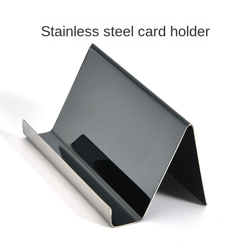 Fém névjegykártya névcímke Kijelző állvány Kijelző állvány Asztali asztalrendező Mobiltelefon tartó Konferenciaterem kiegészítők