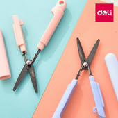 DELI Small Scissors Non Sticky Blade Paper Scissors Cutter Box Opener Scissor Stationery