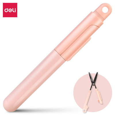 DELI Small Scissors Non Sticky Blade Paper Scissors Cutter Box Opener Scissor Stationery
