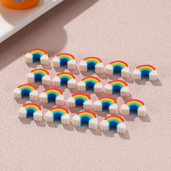 10 бр./Партида Kawaii Rainbow Erasers Студентски молив Гумени ученически канцеларски материали Сладък анимационен мини Rainbow Bridge Eraser за детски подаръци