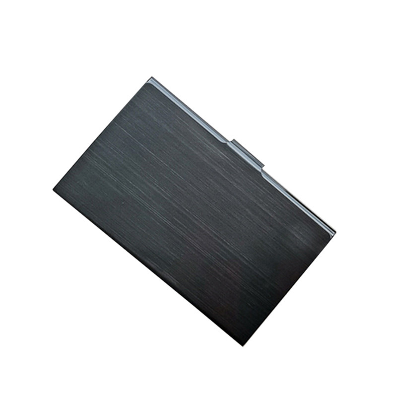 Nerūdijančio plieno dėžutės vizitinės kortelės dėklas Kreditinės kortelės dėklas Kortelių dėžutės kortelių laikiklis Vienspalvis, telpa 13 verslo kortelių iš nerūdijančio plieno