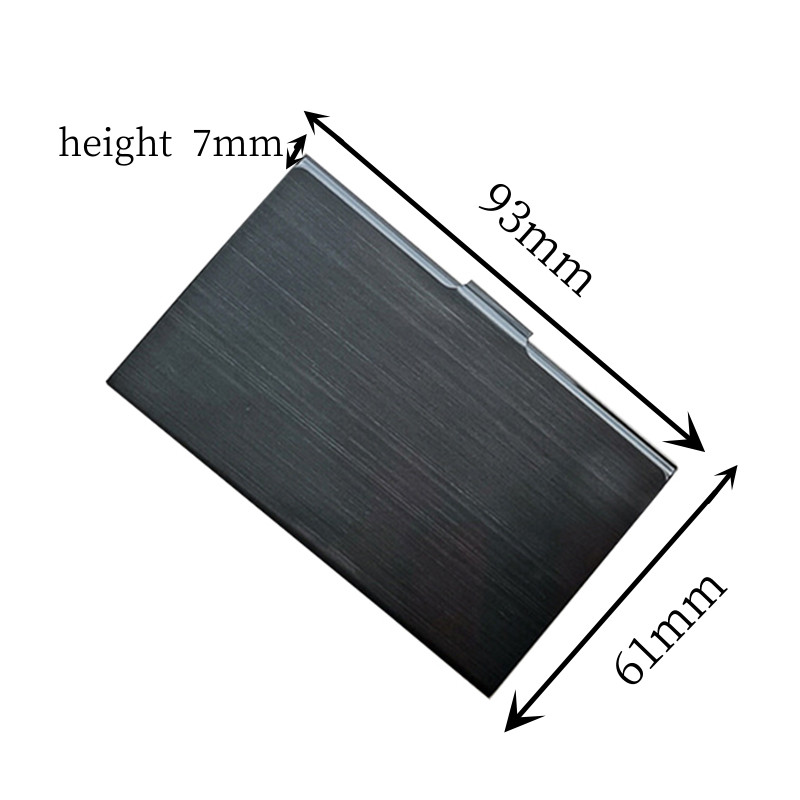Nerūdijančio plieno dėžutės vizitinės kortelės dėklas Kreditinės kortelės dėklas Kortelių dėžutės kortelių laikiklis Vienspalvis, telpa 13 verslo kortelių iš nerūdijančio plieno