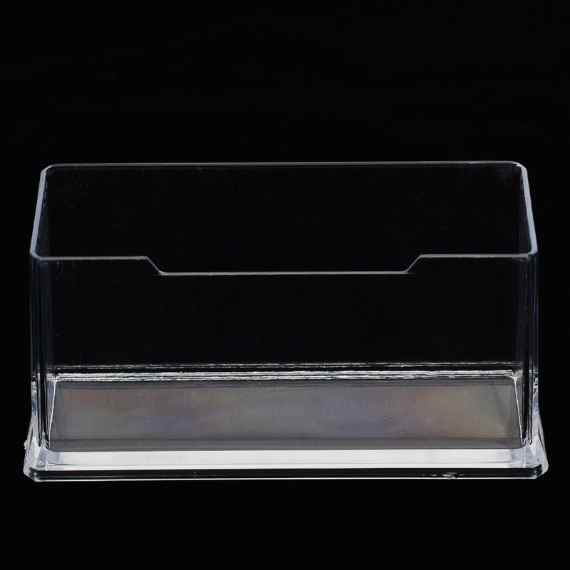 Акрилен държач за визитки Прозрачни картички с имена Органайзер Офис Настолен дисплей Стойка Прозрачен рафт за визитки Кутия за съхранение