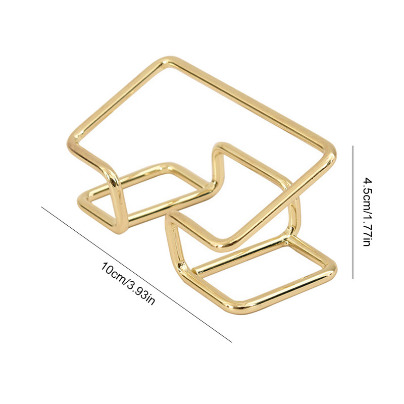 Névjegykártya-kijelző fém asztali névjegykártya-tartó Minimalista névjegykártya-rendező irodai asztali munkalaphoz