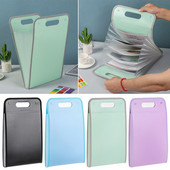 A4 Офис консумативи Преносима папка за съхранение Хартиен органайзер Чанта за сметки Разширяваща се чанта за органи 13 джоба Чанта за документи Папка за файлове