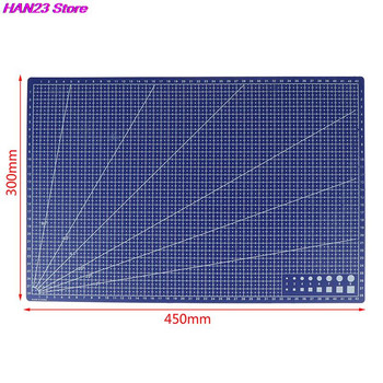 Нов 1 бр A3 PVC правоъгълна решетъчна линия Подложка за рязане Направи си сам Инструмент 45 см x 30 см и 30 x 22 см