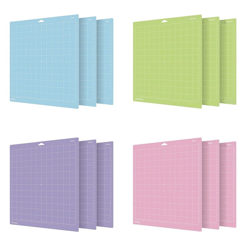 1 τμχ Μικτό έγχρωμο Μηχάνημα Χαρακτικής Βάσης Κοπής Χαλάκι για Cricut/Cameo με αυτοκόλλητα χαλάκια κοπής PVC 33x35cm