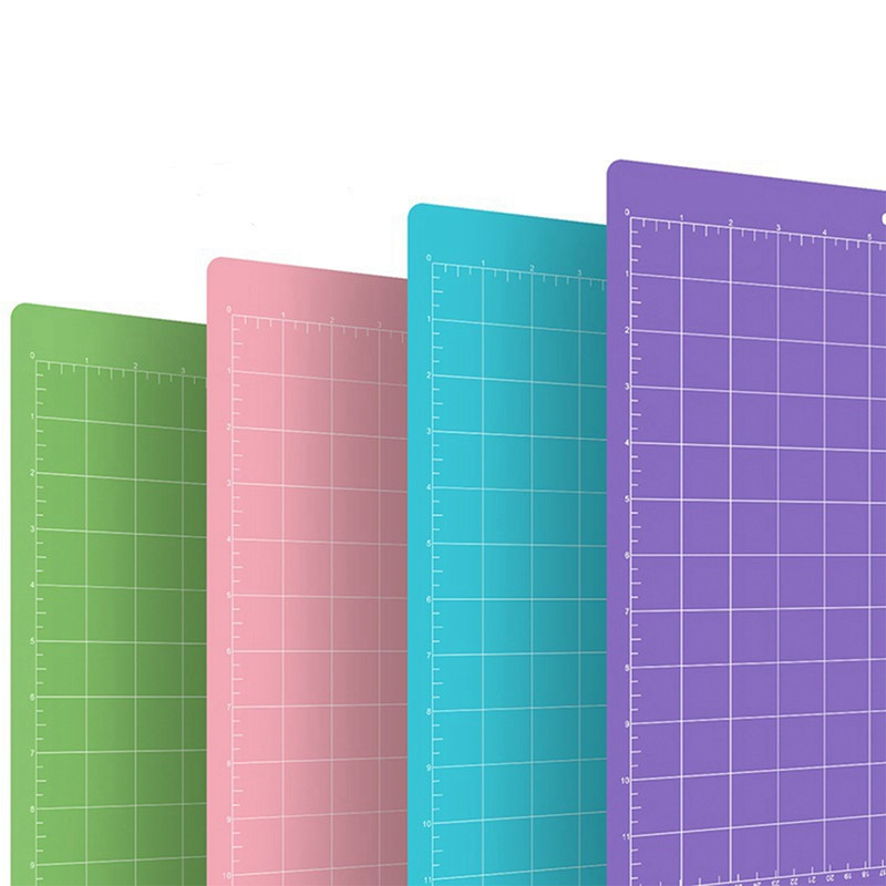 1 τμχ Μικτό έγχρωμο Μηχάνημα Χαρακτικής Βάσης Κοπής Χαλάκι για Cricut/Cameo με αυτοκόλλητα χαλάκια κοπής PVC 33x35cm