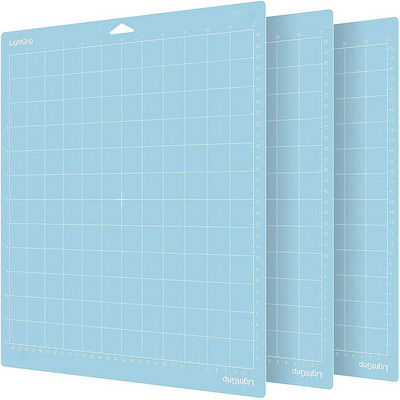 3 db 12x12 hüvelykes gravírozógép alaplemez vágószőnyeg Cricuthoz /Cameo 4 csúszásmentes rácsos PVC ragasztós vágószőnyegekkel
