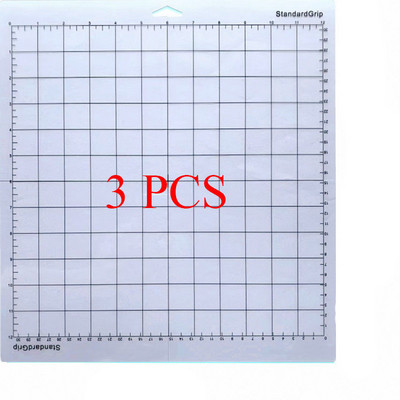 3 db 12x12 hüvelykes gravírozógép alaplemez vágószőnyeg Cricuthoz /Cameo 4 csúszásmentes rácsos PVC ragasztós vágószőnyegekkel