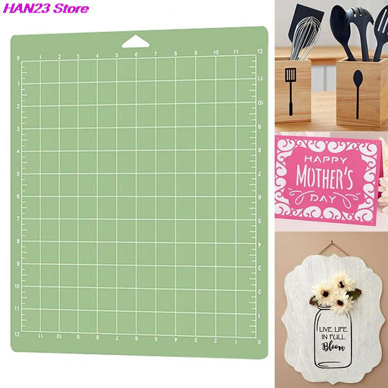 4 színű 12x12 hüvelykes Cameo Silhouette Gravírozógép Alaplap Szerszámpárna Vágószőnyeg Cricut/Cameo 4 Tapadó PVC vágószőnyeghez