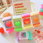 προμήθειες γραφείου Μαθητές Cool βραβεία Kawaii Stationery Cute Rubber κιτ σχολικών ειδών Καινοτομία Υπέροχη γόμα καρδιάς για παιδιά