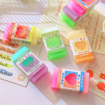 προμήθειες γραφείου Μαθητές Cool βραβεία Kawaii Stationery Cute Rubber κιτ σχολικών ειδών Καινοτομία Υπέροχη γόμα καρδιάς για παιδιά