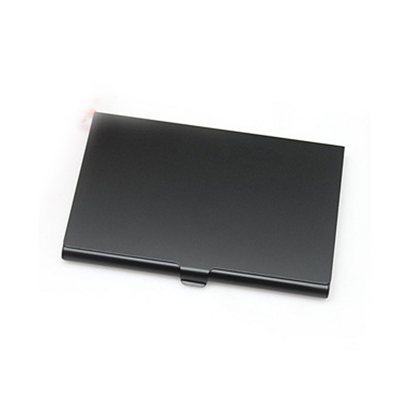 Kreatív névjegykártya tok alumínium ötvözet tartó fémdoboz borító Credit Színes férfi névjegykártya tartó kártya fém pénztárca