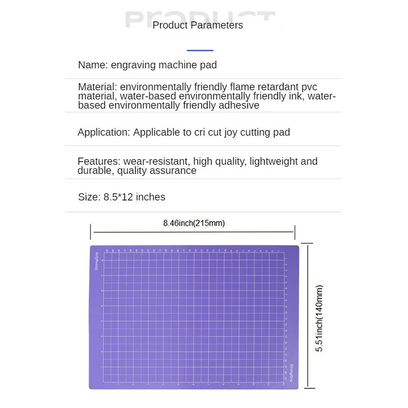 8,5 x 12 hüvelykes vágószőnyeg a Cricut Joy Xtra számára (StandardGrip, LightGrip, StrongGrip 3 Mats), Variety ragasztós vágószőnyegek Cri számára