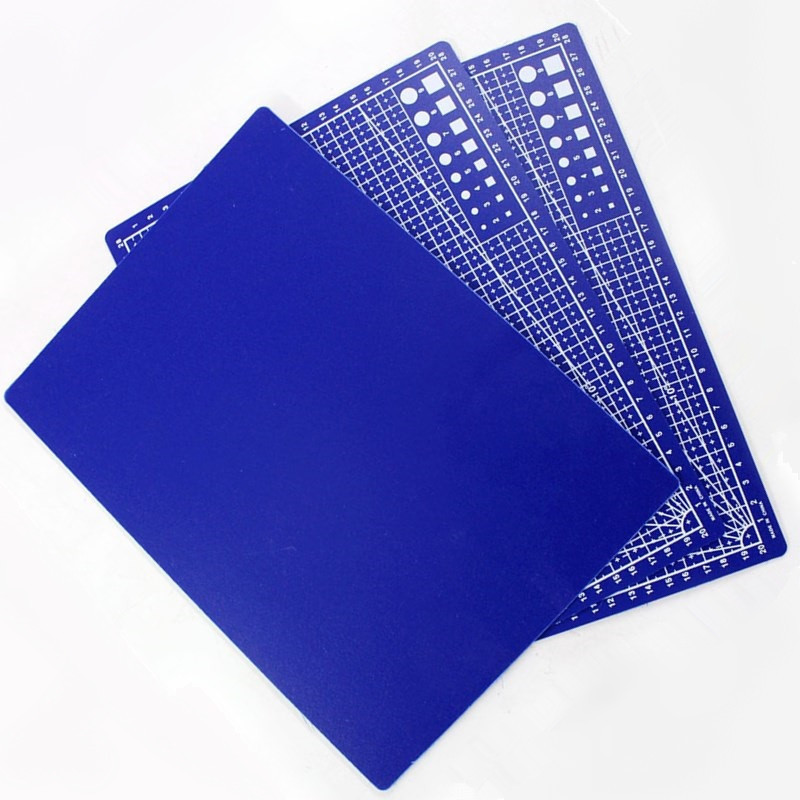 22*30cm A4-es PVC vágószőnyeg Kék íróasztal egérpad Gumibélyegző Vágószerszám Kézművesség Faragó Művész Patchwork Kézi Gravírozótábla