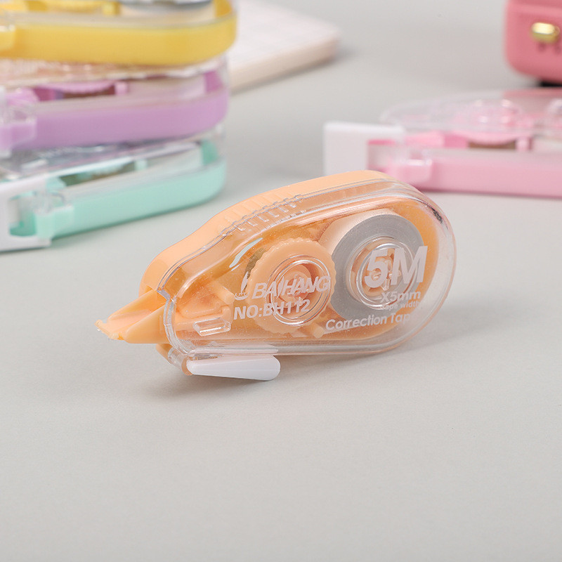 6 darab/készlet, fehér színű korrekciós szalag, több színű diák Kawaii hibajavító radír Diákiskolai írószer kellékek