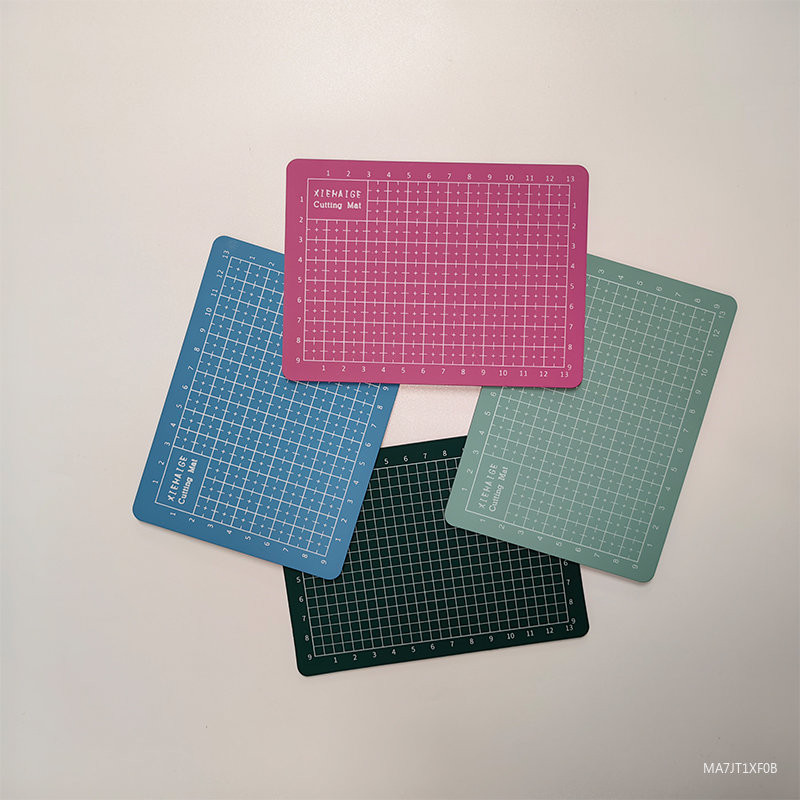 A6 öngyógyuló vágószőnyeg csúszásmentes rácsos forgó vágódeszka mini késes tábla kis varrószőnyeg Rotary szövetszőnyeg