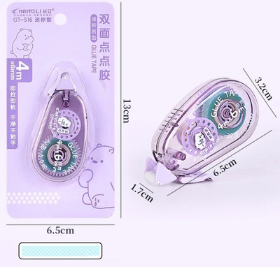 Kétoldalas ragasztó ragasztó dupla érintkező szalag 4m*6mm Esztétikus írószer scrapbooking ragasztószalag görgő kawaii írószer