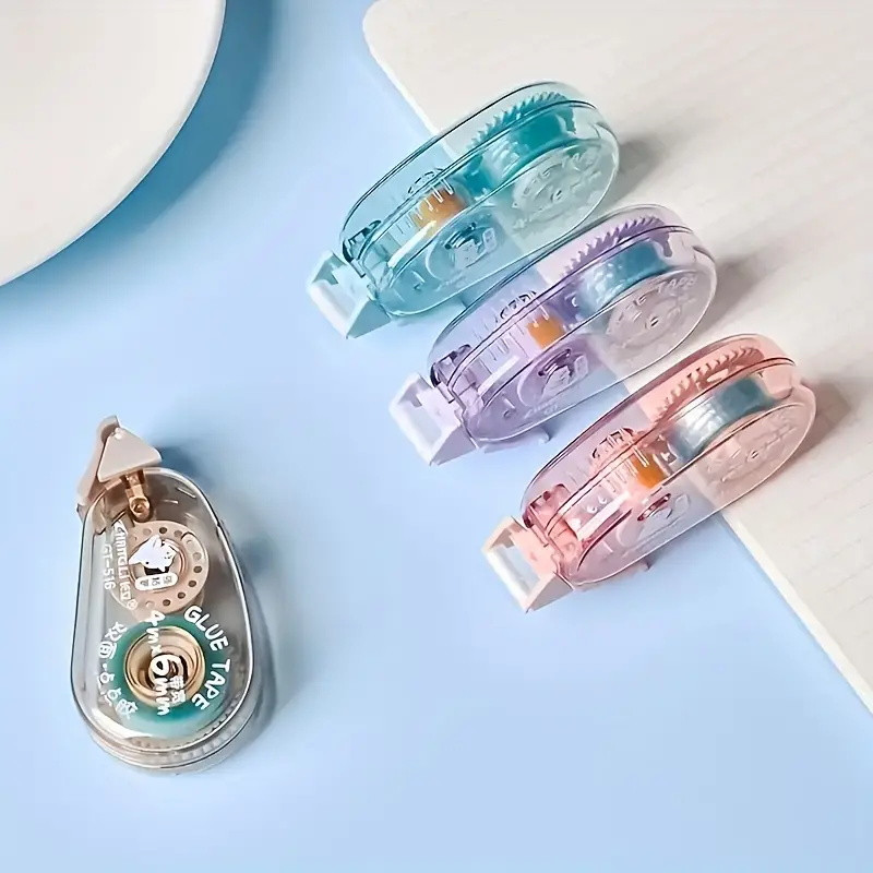 Kétoldalas ragasztó ragasztó dupla érintkező szalag 4m*6mm Esztétikus írószer scrapbooking ragasztószalag görgő kawaii írószer