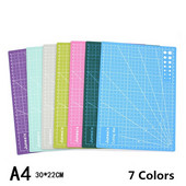 Színes A4-es vágószőnyeg kétoldalas rács öngyógyuló PVC szoborlap művész faragó szerszámok kézi kézműves gravírozótábla