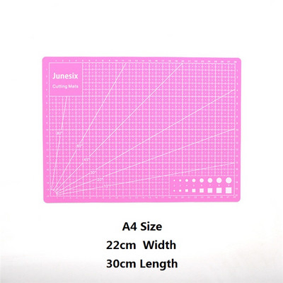 Színes A4-es vágószőnyeg kétoldalas rács öngyógyuló PVC szoborlap művész faragó szerszámok kézi kézműves gravírozótábla