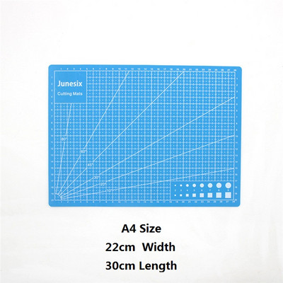 Színes A4-es vágószőnyeg kétoldalas rács öngyógyuló PVC szoborlap művész faragó szerszámok kézi kézműves gravírozótábla