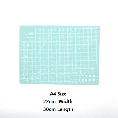 Színes A4-es vágószőnyeg kétoldalas rács öngyógyuló PVC szoborlap művész faragó szerszámok kézi kézműves gravírozótábla