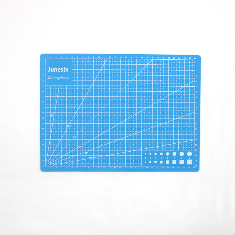 Színes A4-es vágószőnyeg kétoldalas rács öngyógyuló PVC szoborlap művész faragó szerszámok kézi kézműves gravírozótábla